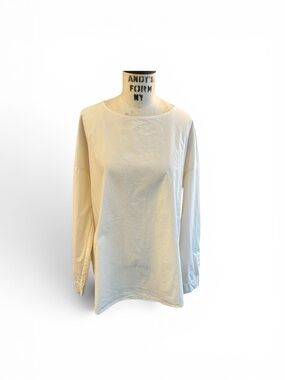 ALBUM DI FAMIGLIA crafted in Italy simplicity neutral white minimalist  top.